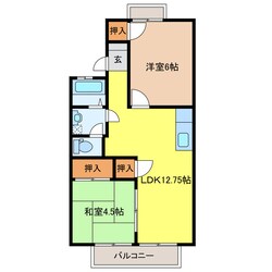 ＭＵヒルズ　Ｂの物件間取画像